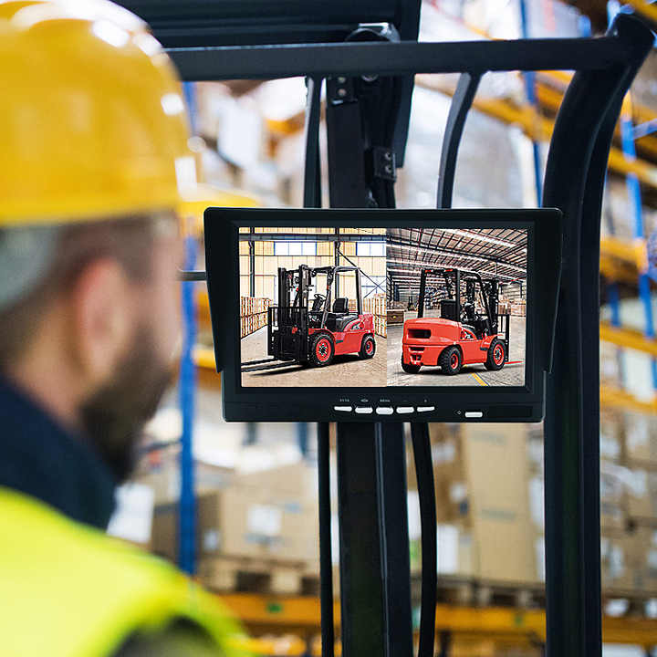 PR-FC700 Forklift reversing camera system Front View
